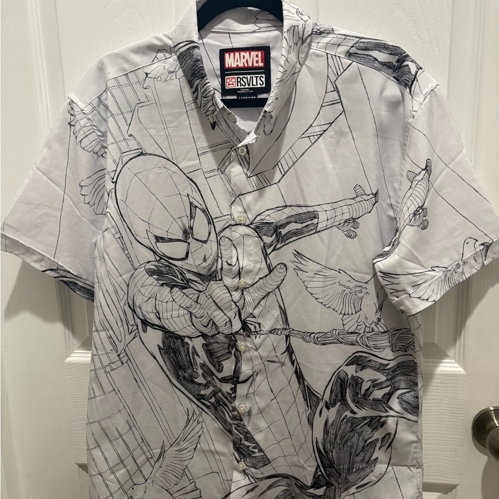 Marvel Men's White Spider-Man Graphic Shirt